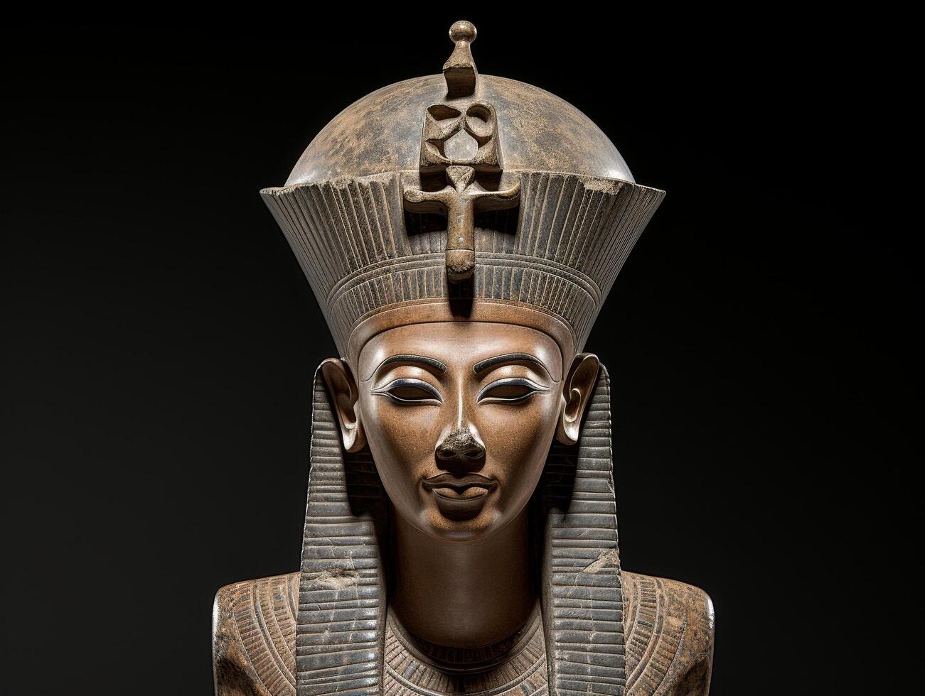 ancient egyptian pharaoh statue photo