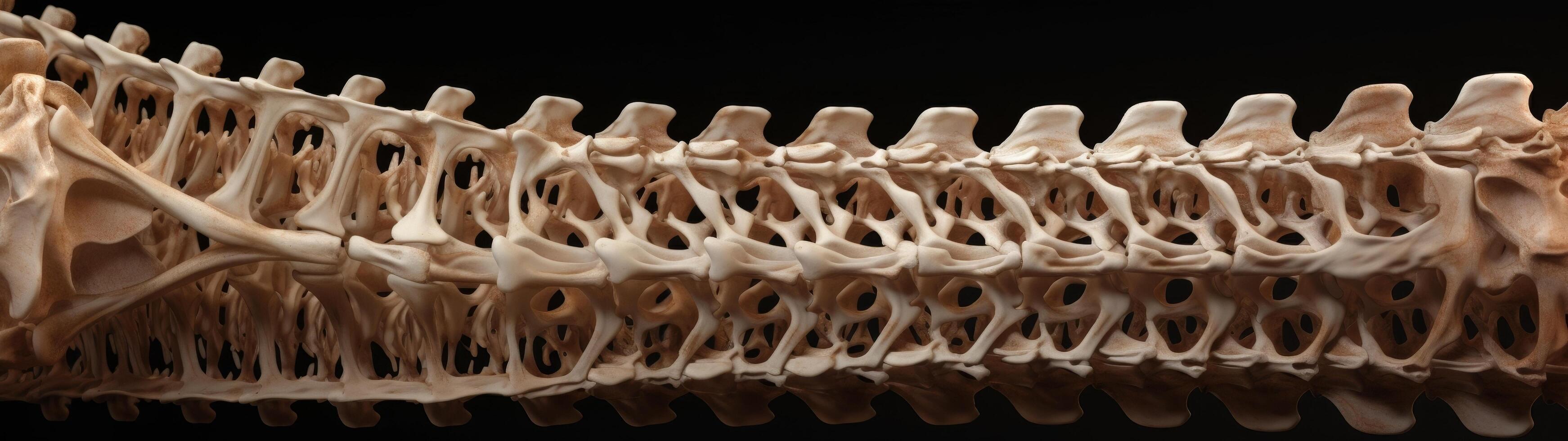 Detailed view of a vertebral column photo