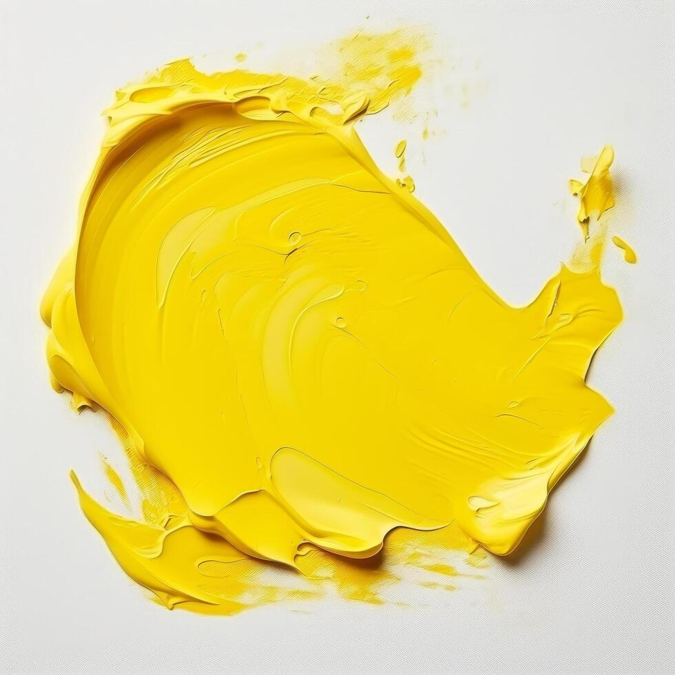 vibrant yellow paint texture abstract background photo