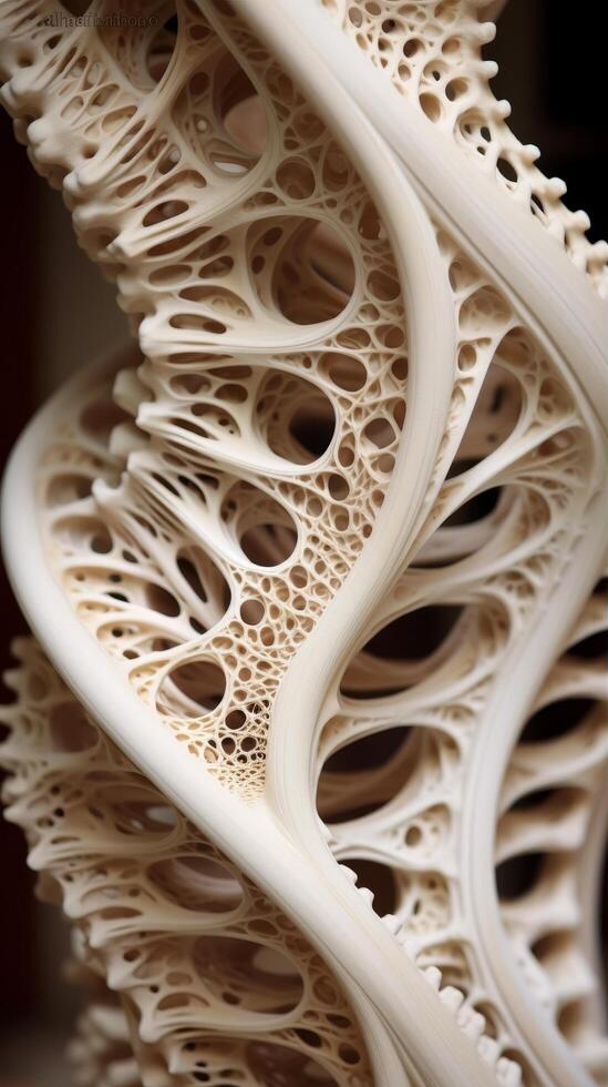 Intricate organic bone like structure photo