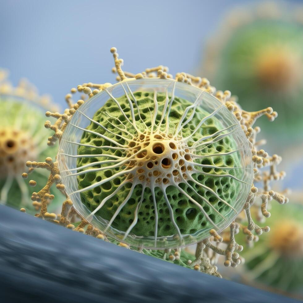 Intricate structure of a plant pod photo