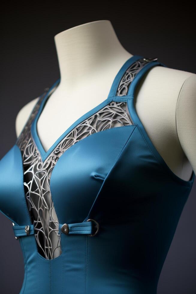 Stylish athletic wear with intricate design photo