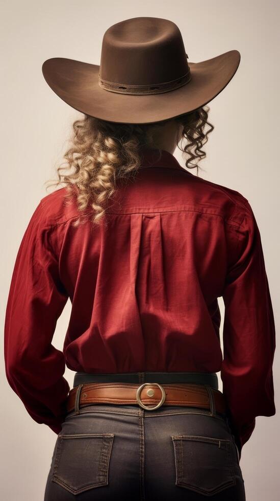 cowboy fashion style portrait photo