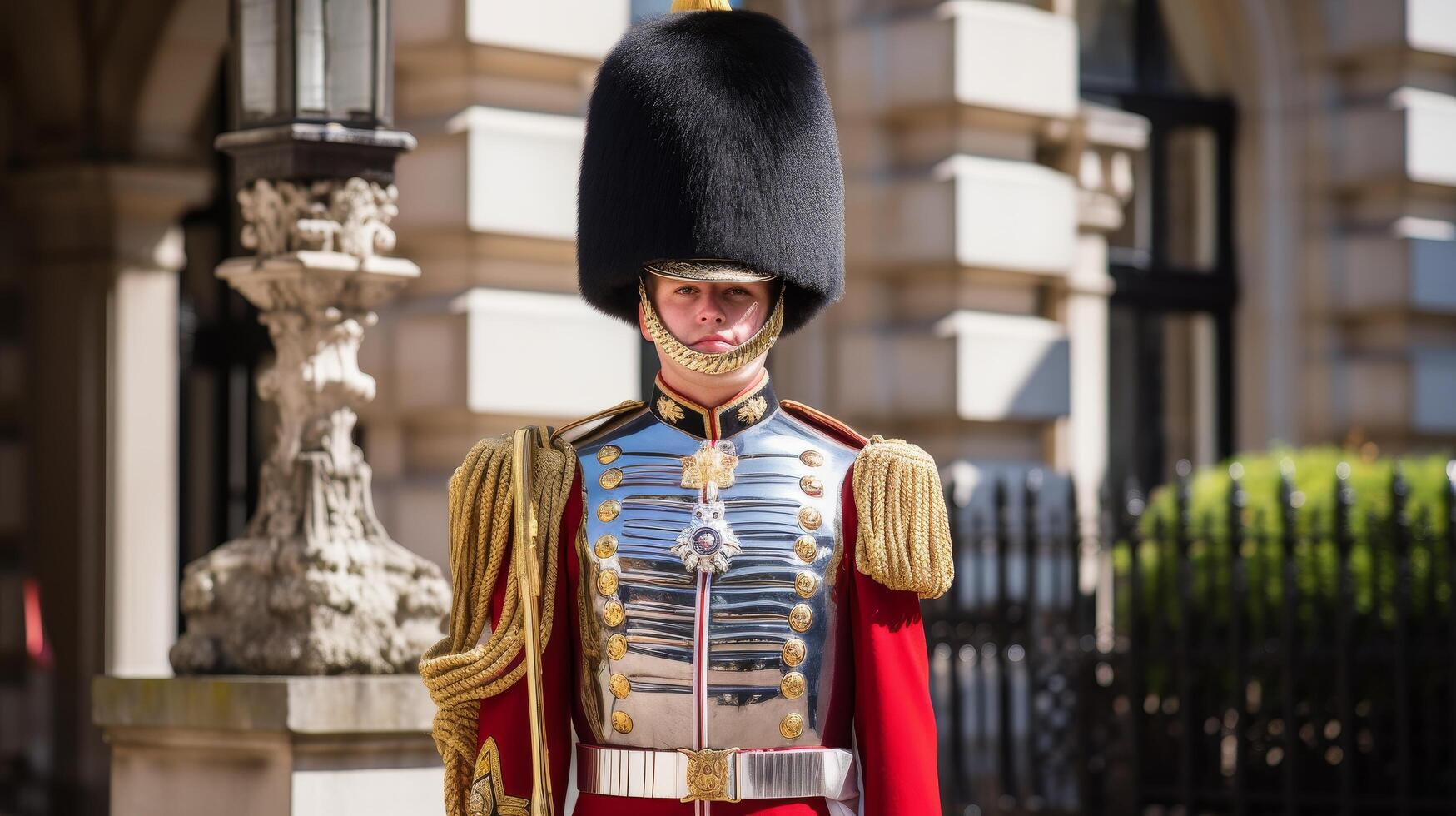 royal guard in ceremonial uniform photo