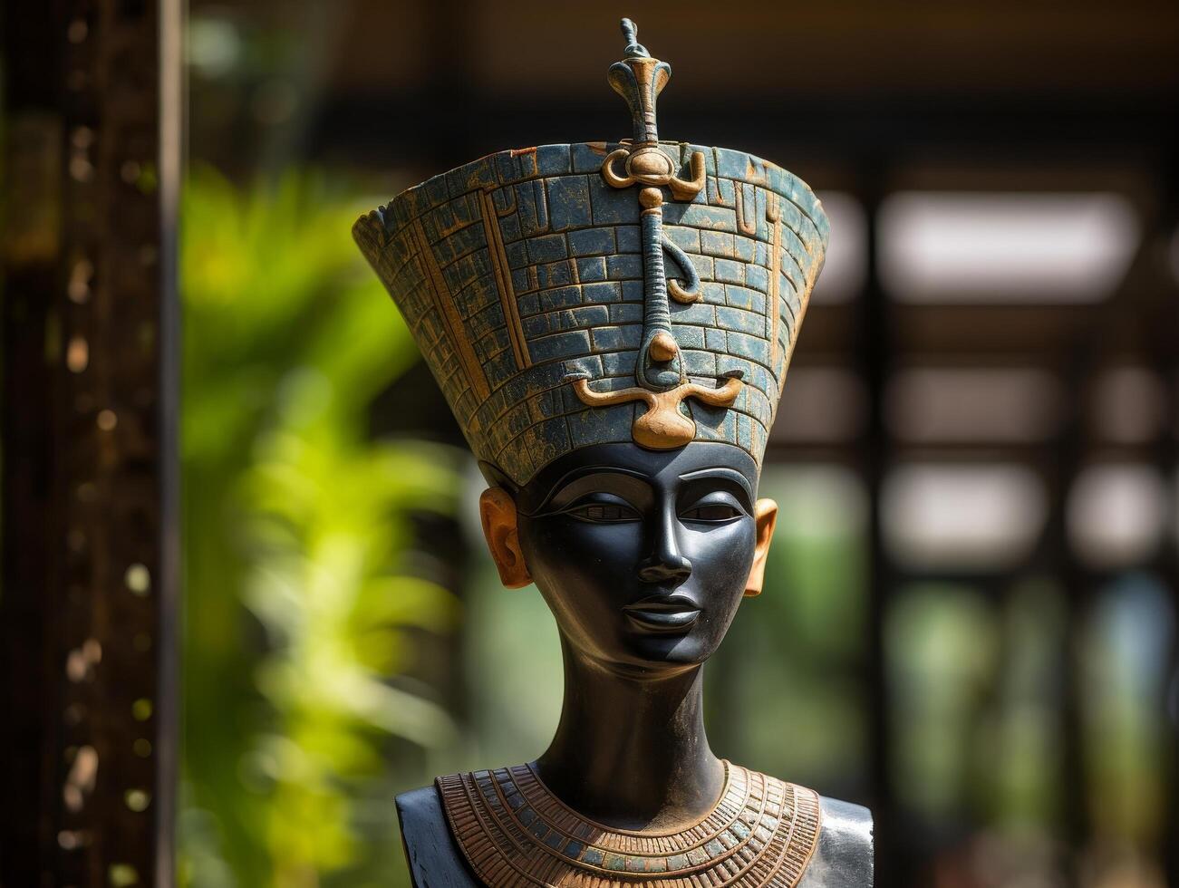 ancient egyptian pharaoh statue photo
