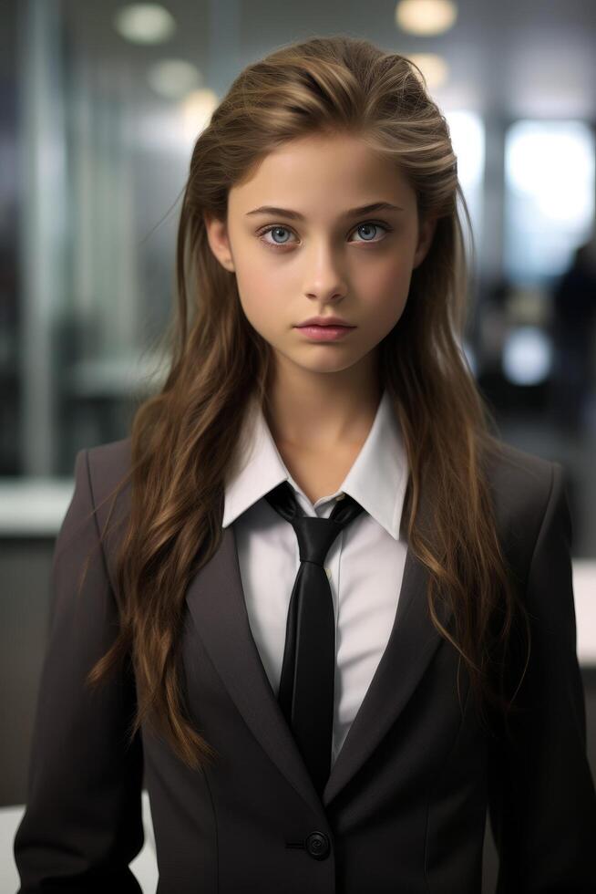 young professional woman in business attire photo