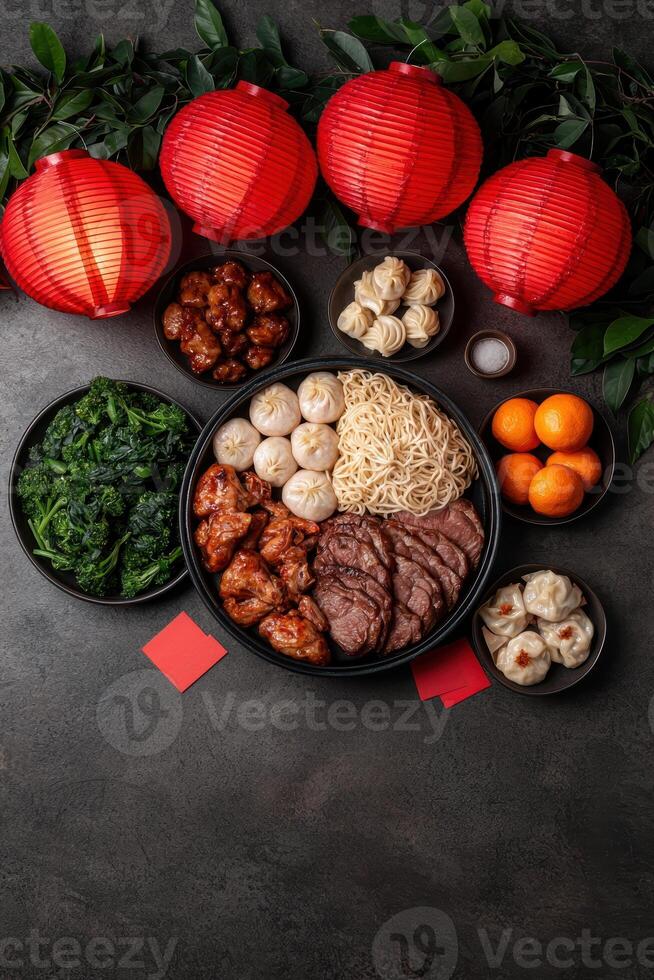 Delicious Chinese New Year Feast photo