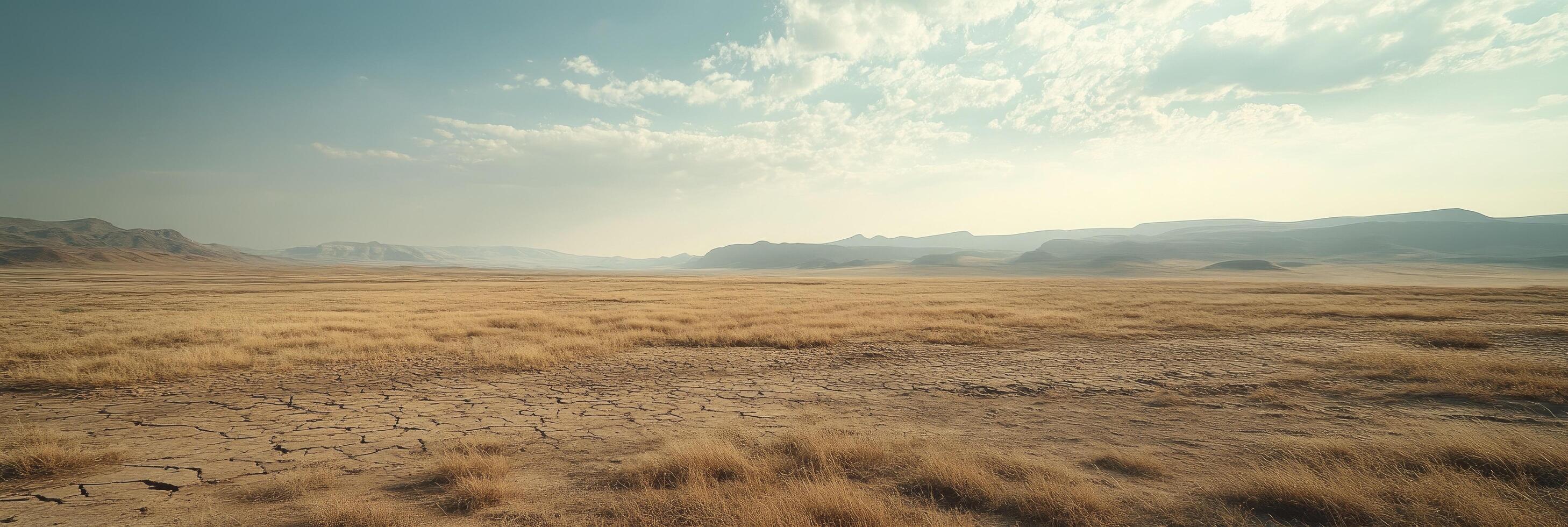 impact of climate change, A vast desert with cracked earth photo