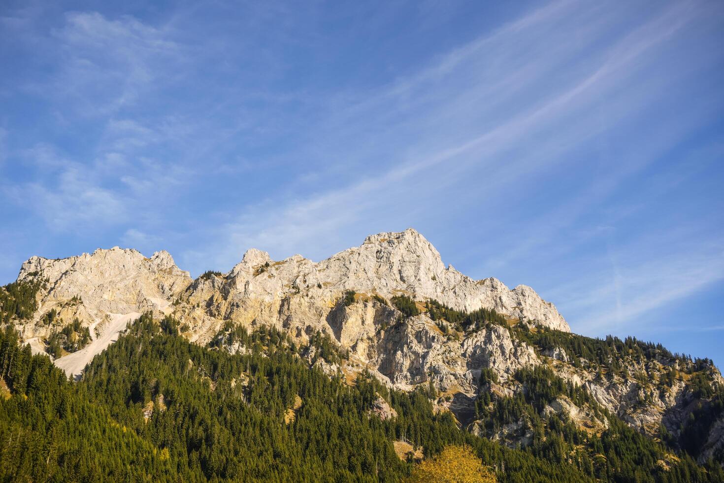 Cirrus clouds over the Austrian Alps, Tyrol photo