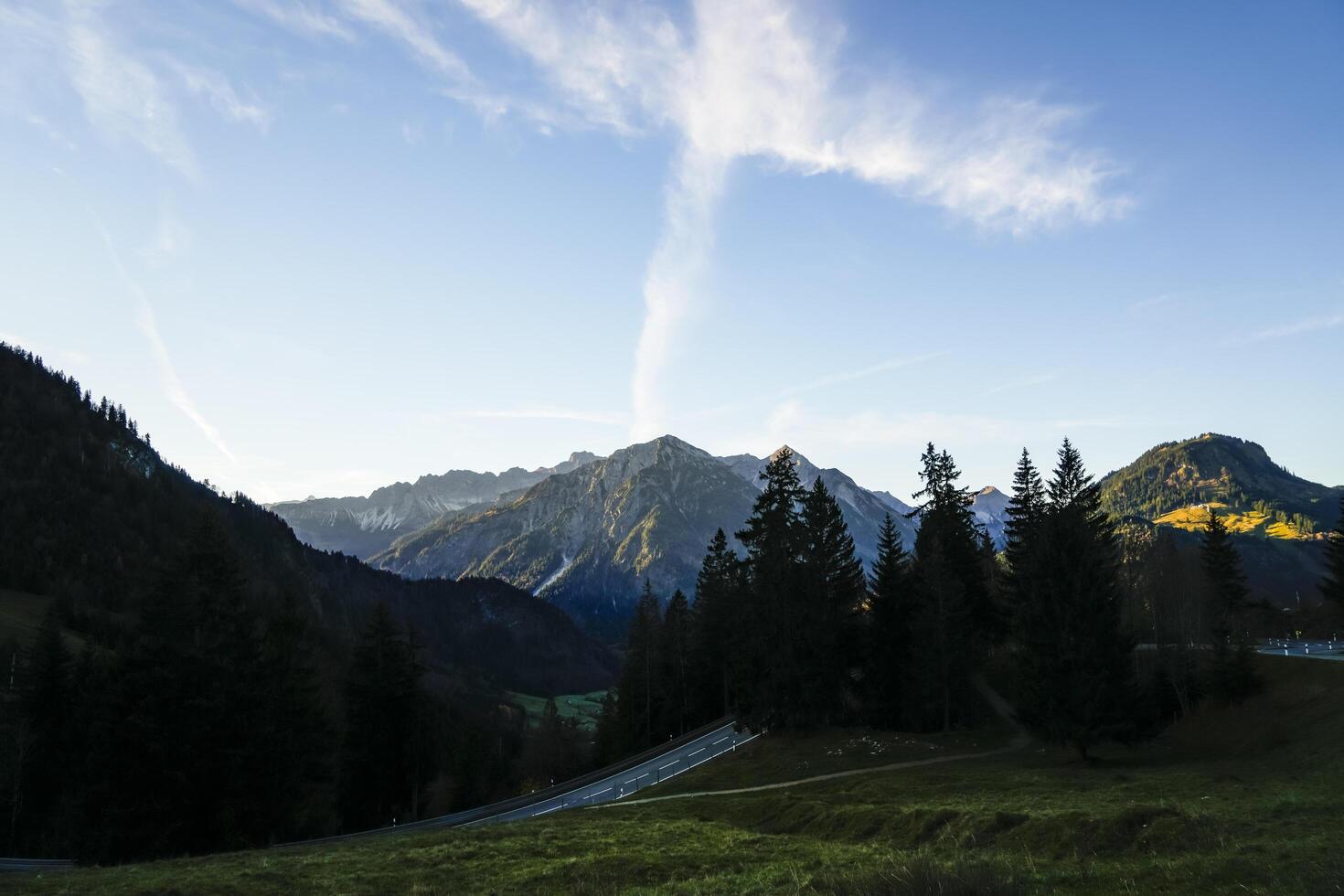 Sunrise scenery in the Austrian Alps, Tyrol photo