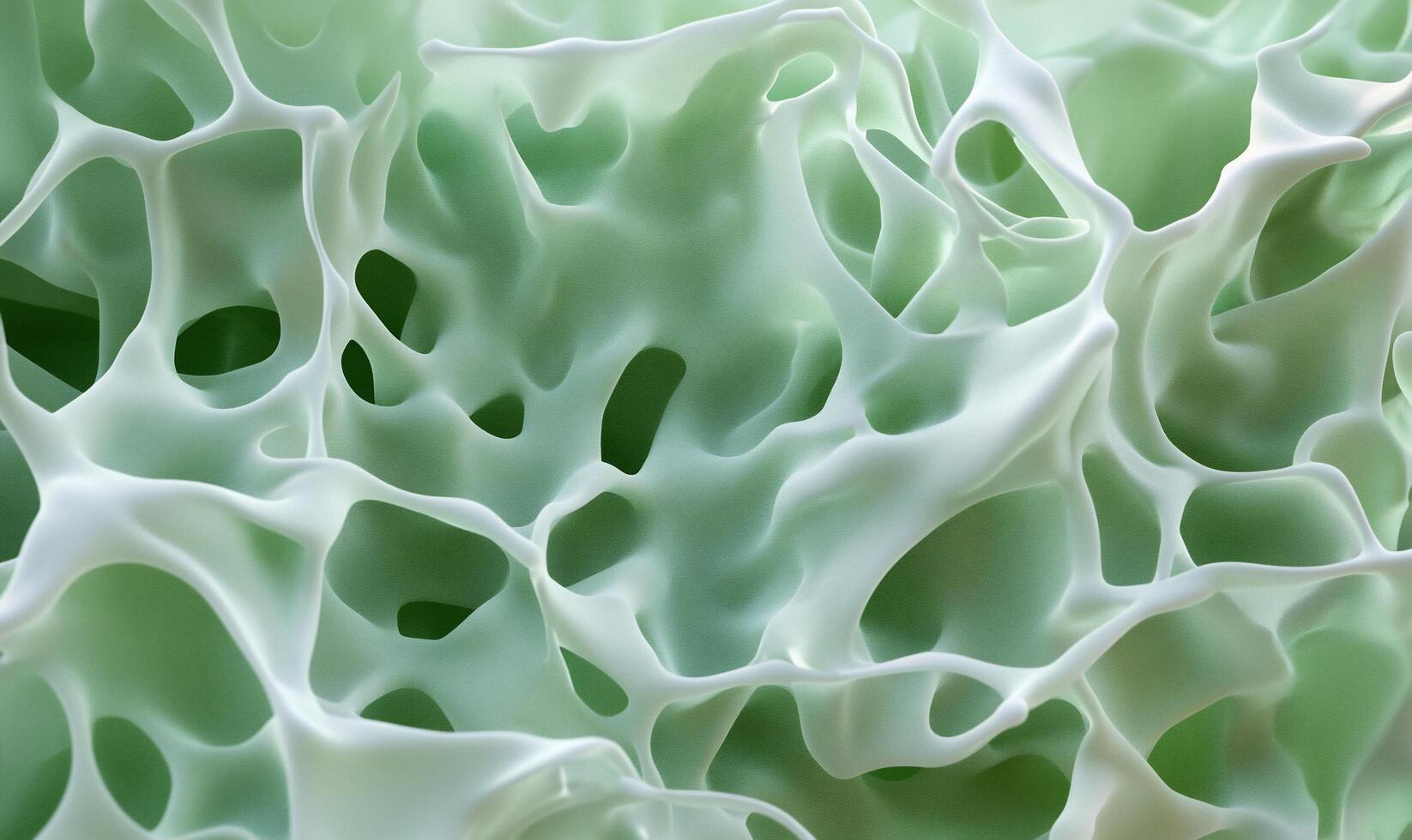 A close up of a green and white substance photo
