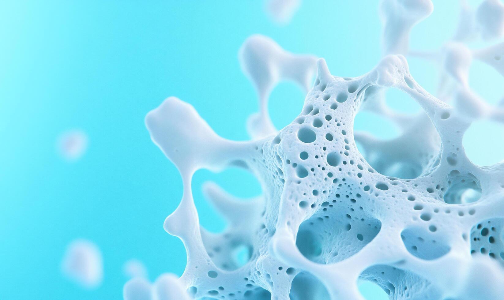 A close up of a bubble of water photo