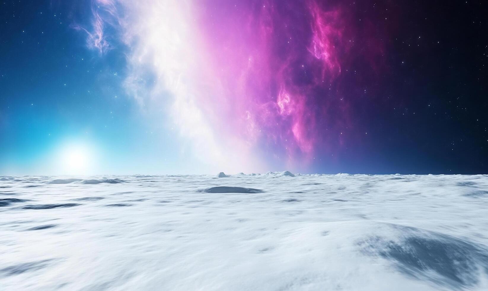 A view of the moon and stars from space photo