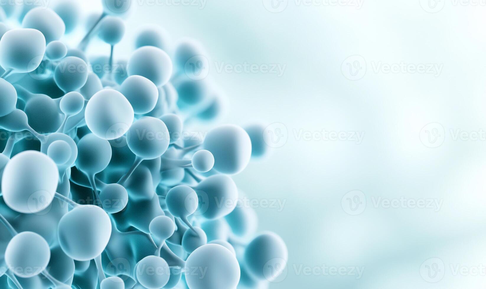 A close up of a bunch of small white cells photo