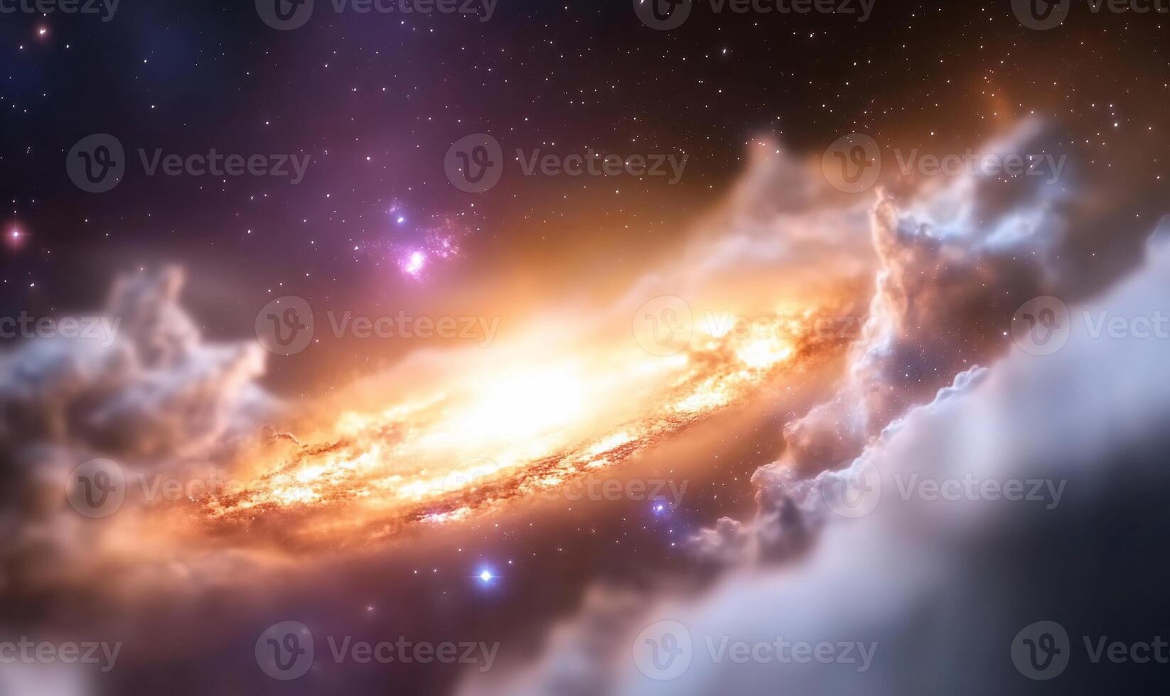 The galaxy and its bright light in the sky photo