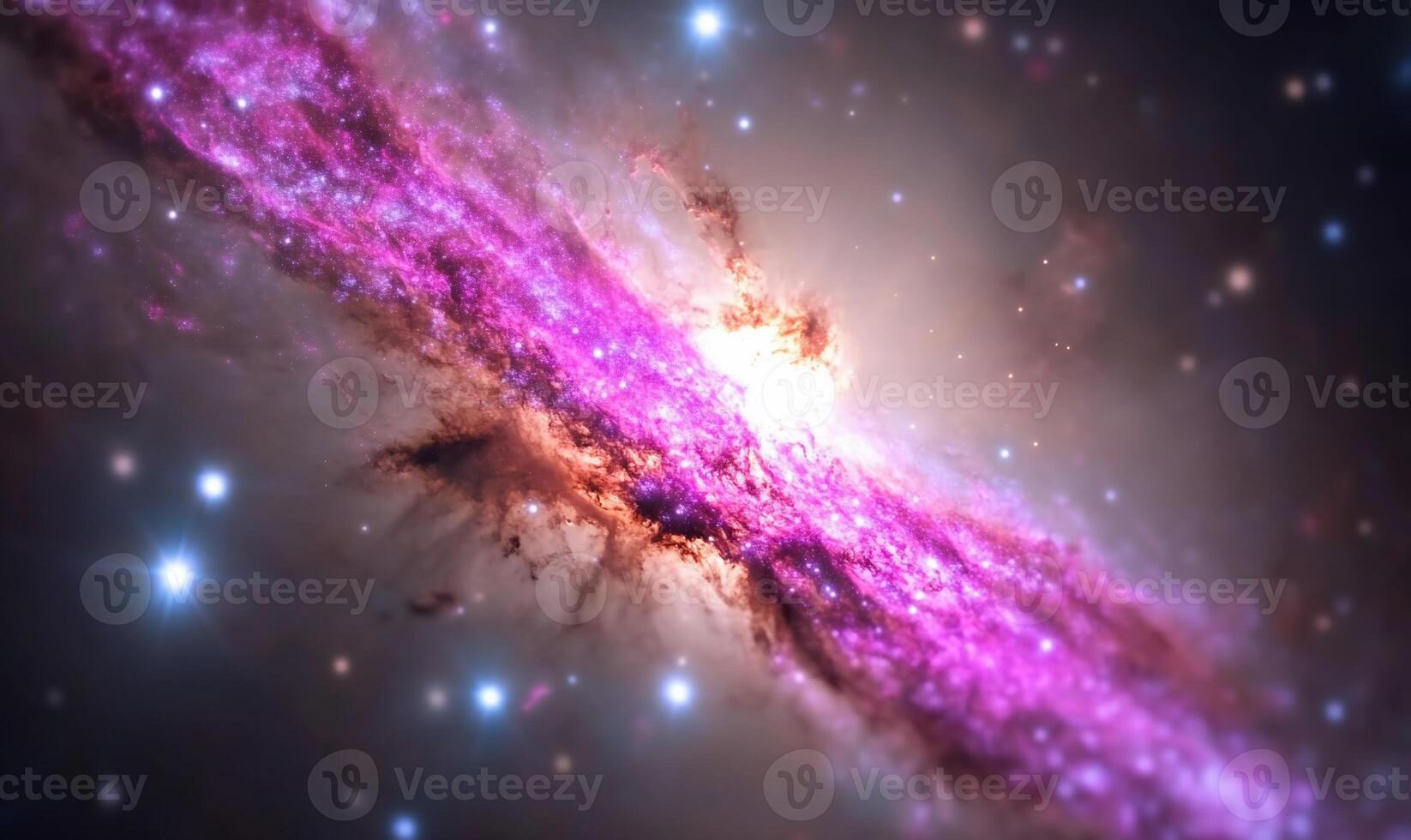 The galactic spiral galaxy is shown in this image photo