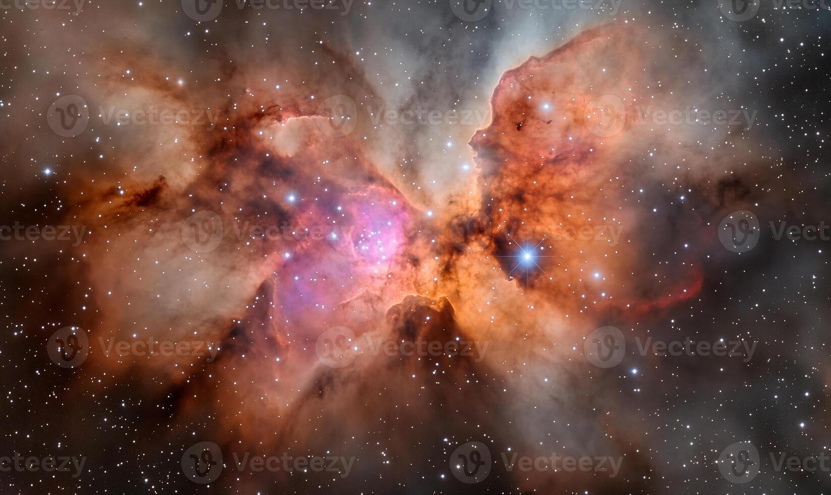 The butterfly nebula in the constellation of the crab photo