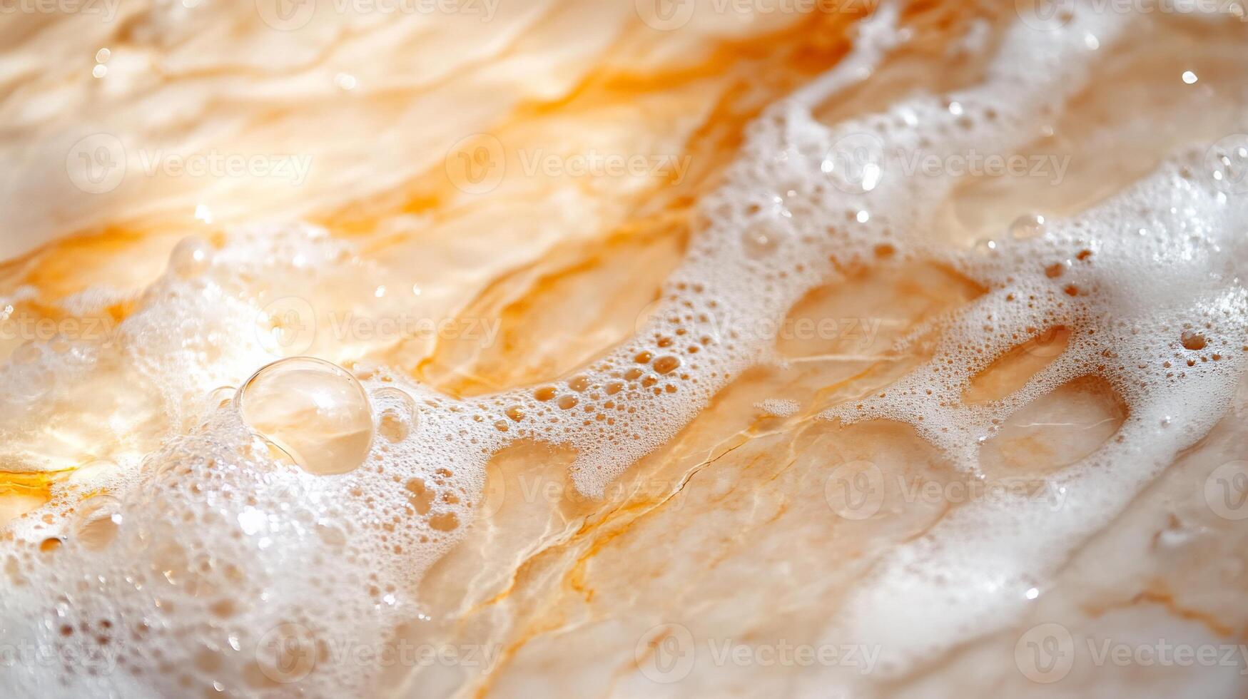 Close-up of a textured surface with bubbles and organic patterns. photo