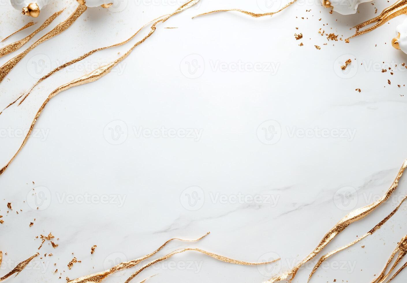 Elegant marble background with gold accents, perfect for invitations. photo