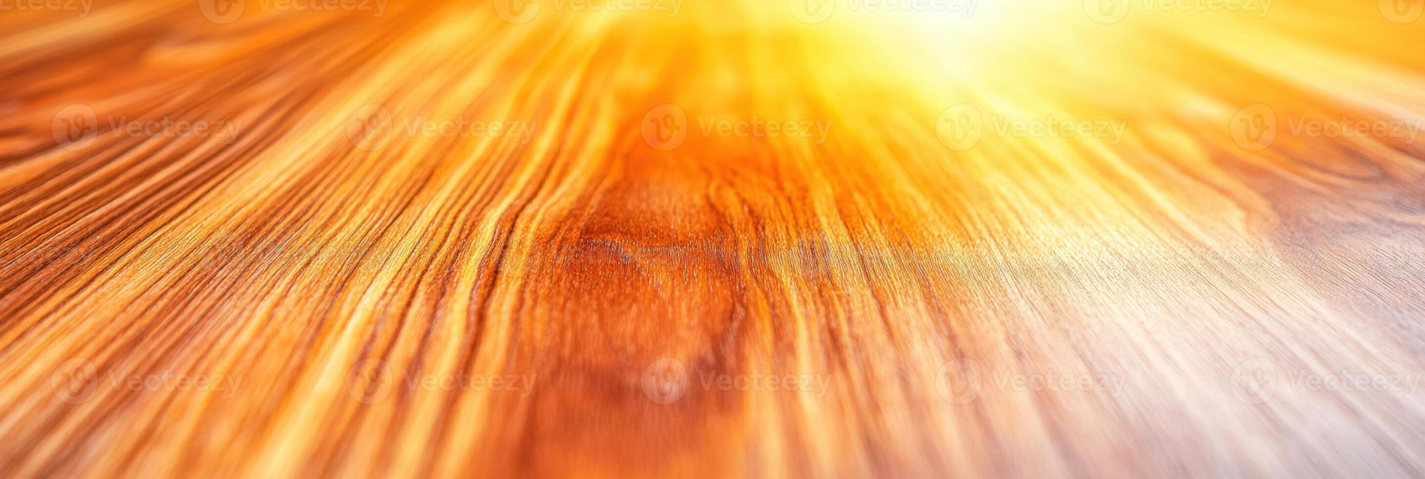 Glossy wooden tabletop showcases rich mahogany finish under soft ambient lighting for a warm and inviting atmosphere photo