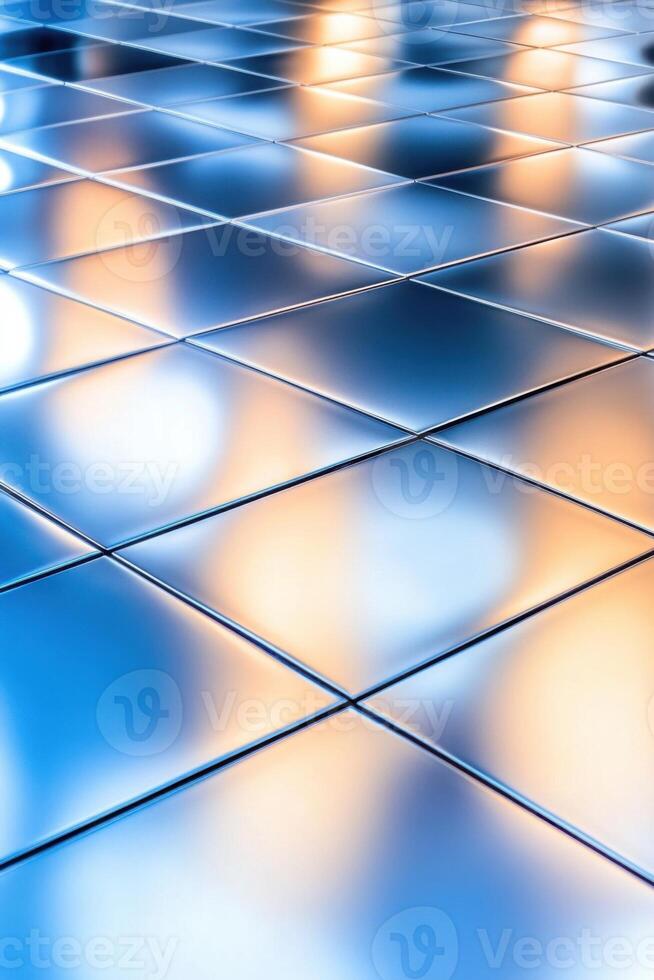Glossy black ceramic tile illuminated by gradient light creates a modern minimalist atmosphere in an elegant setting photo