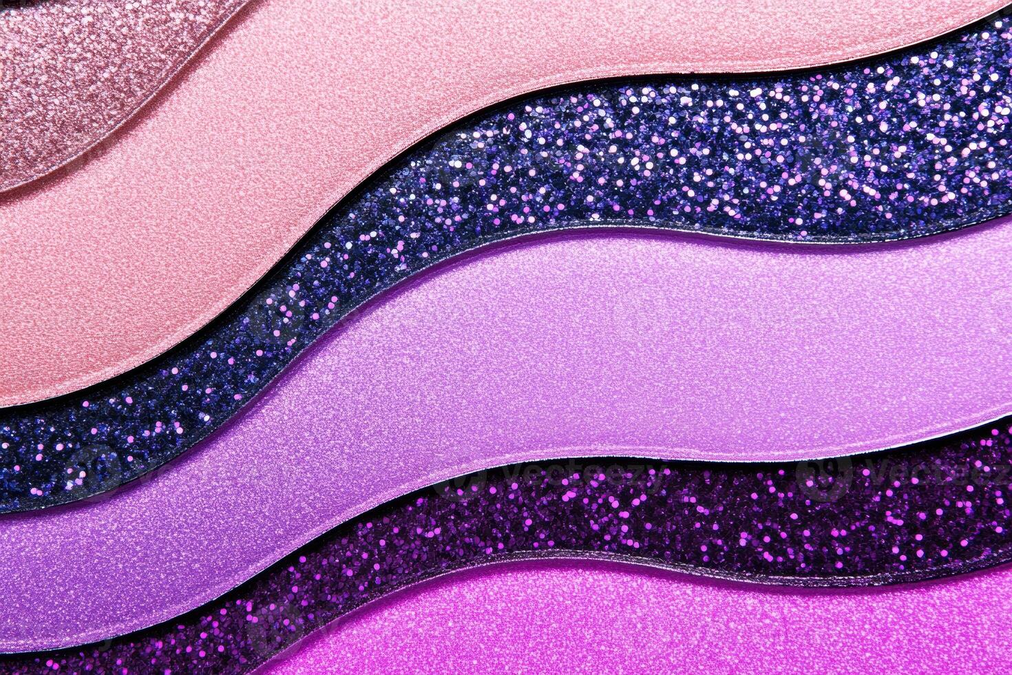 Surreal galaxy-inspired makeup palette with shimmering taupe, vibrant purple, and deep black tones for creative beauty fans and artists photo