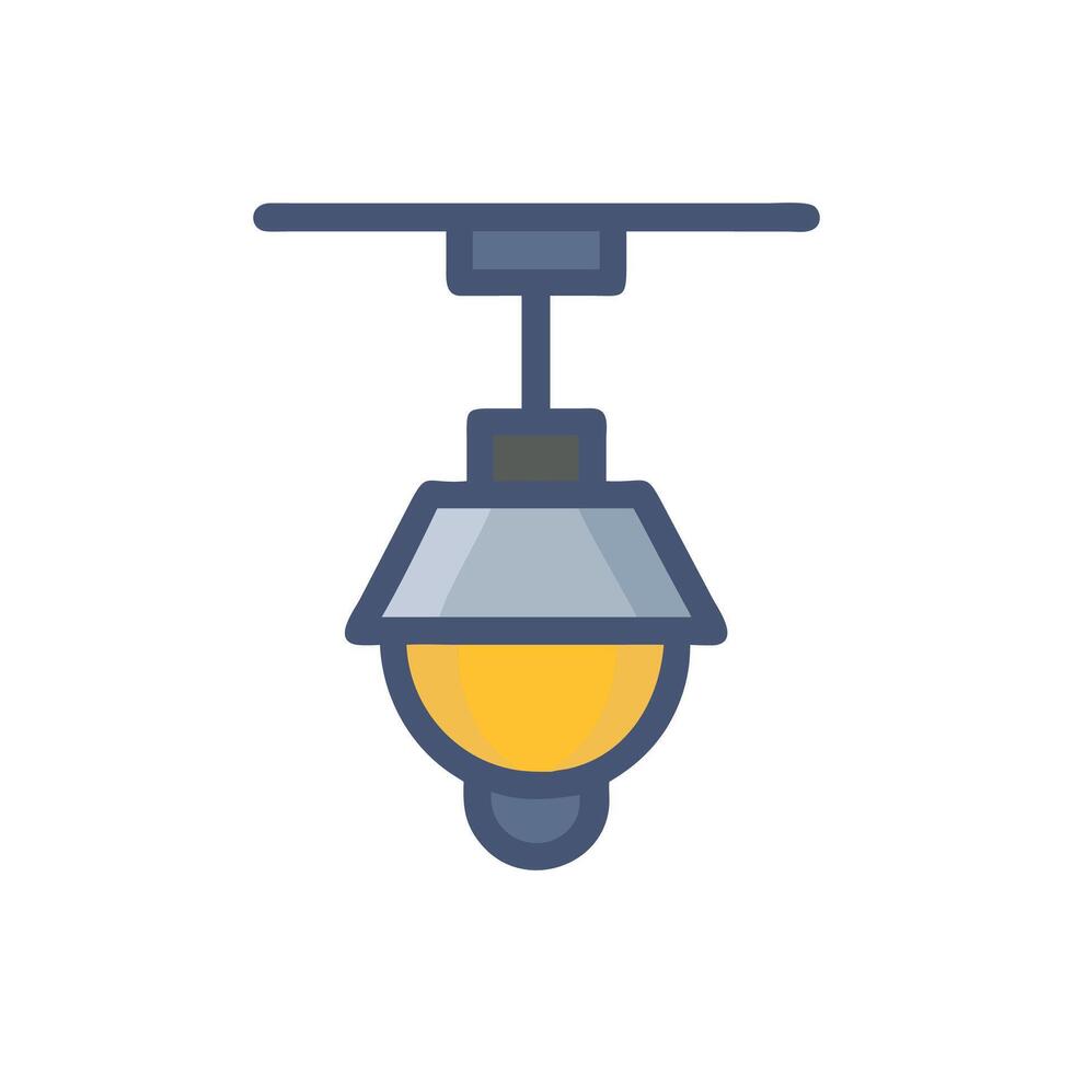 Elegant Porch Light Icon Design vector