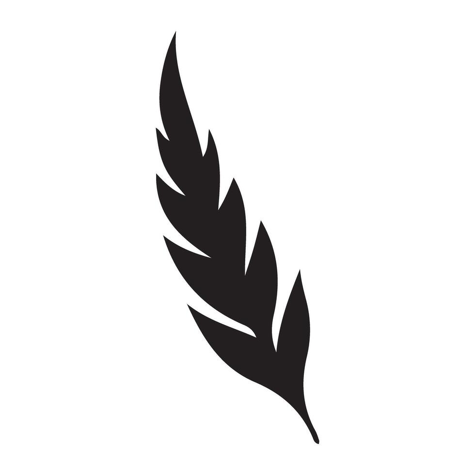 Feather Icon Art Illustration vector