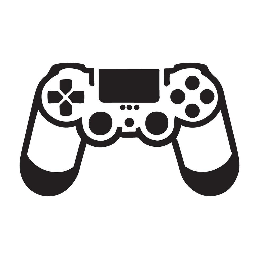 Game Controller Silhouette Icon for Gaming vector