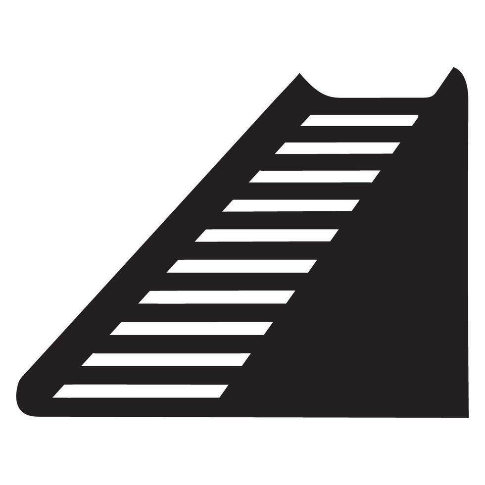 Abstract Staircase Silhouette Graphic Design vector
