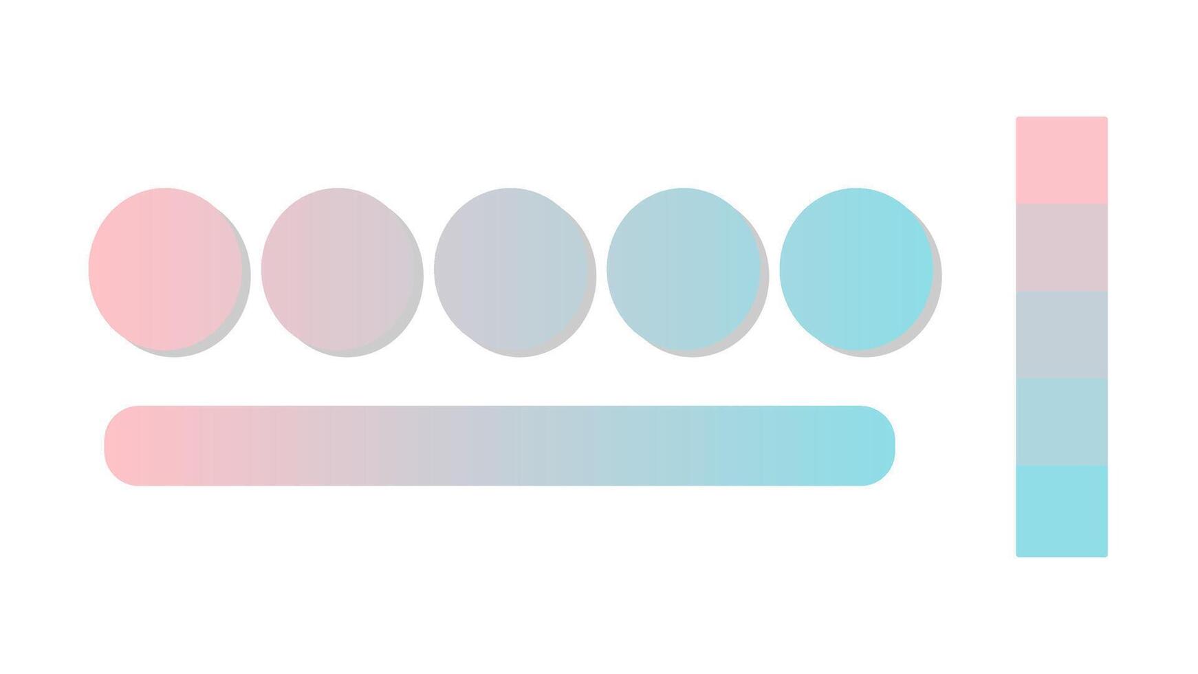 Abstract gradient background with Rosewater and Turquoise color palette. Abstract illustration with gradient blur design. Blurred colored abstract background. Colorful gradient illustration vector