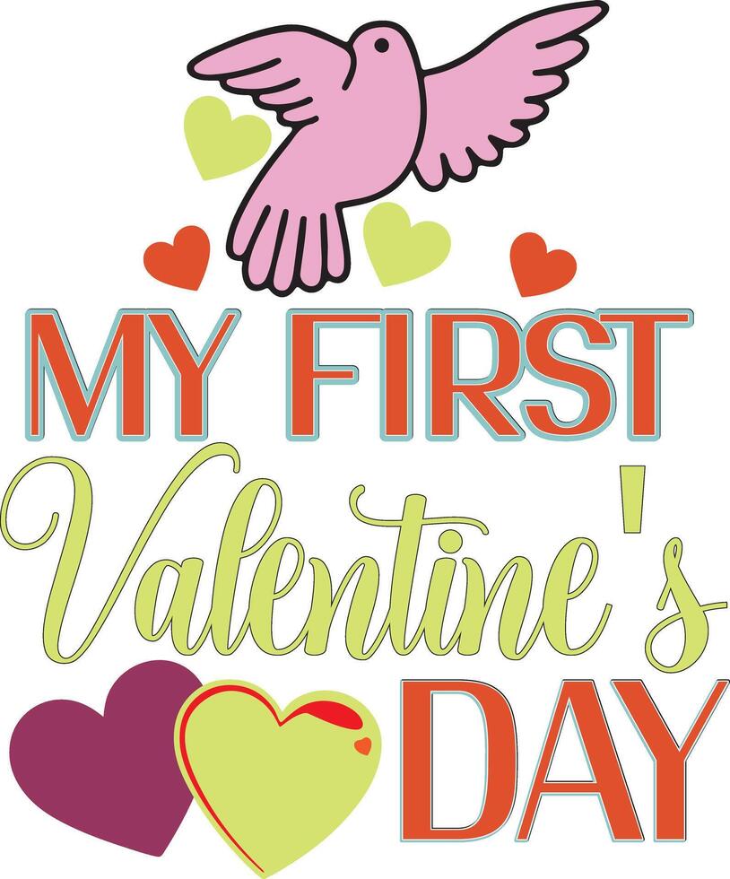 First Valentine Arts Design vector