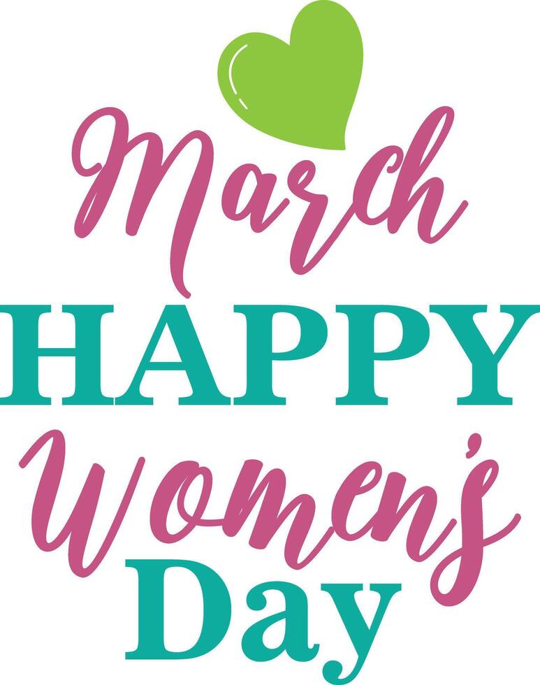 March Happy Womens Day vector