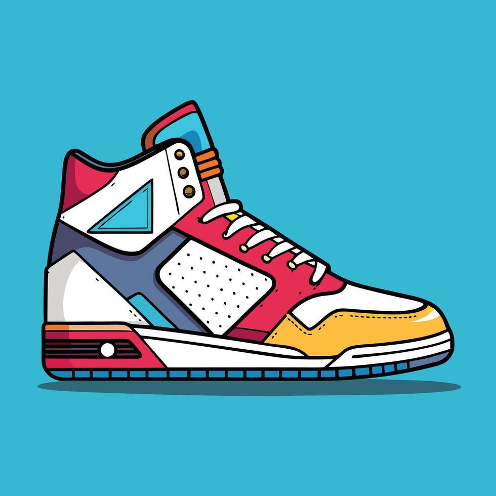 A pair of sneakers vector