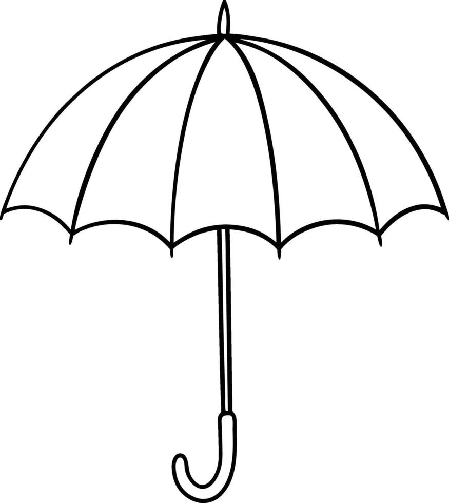 Umbrella simple icon vector