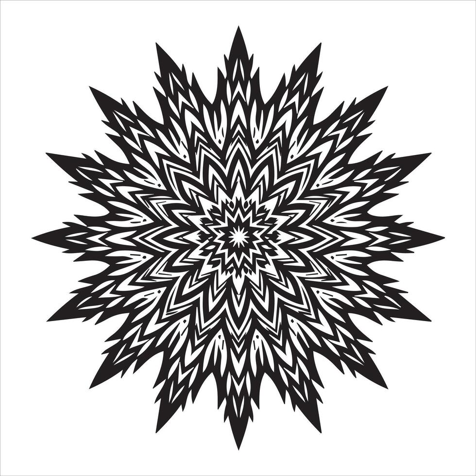 Ornamental Luxury Mandala Pattern Illustration on White Background vector