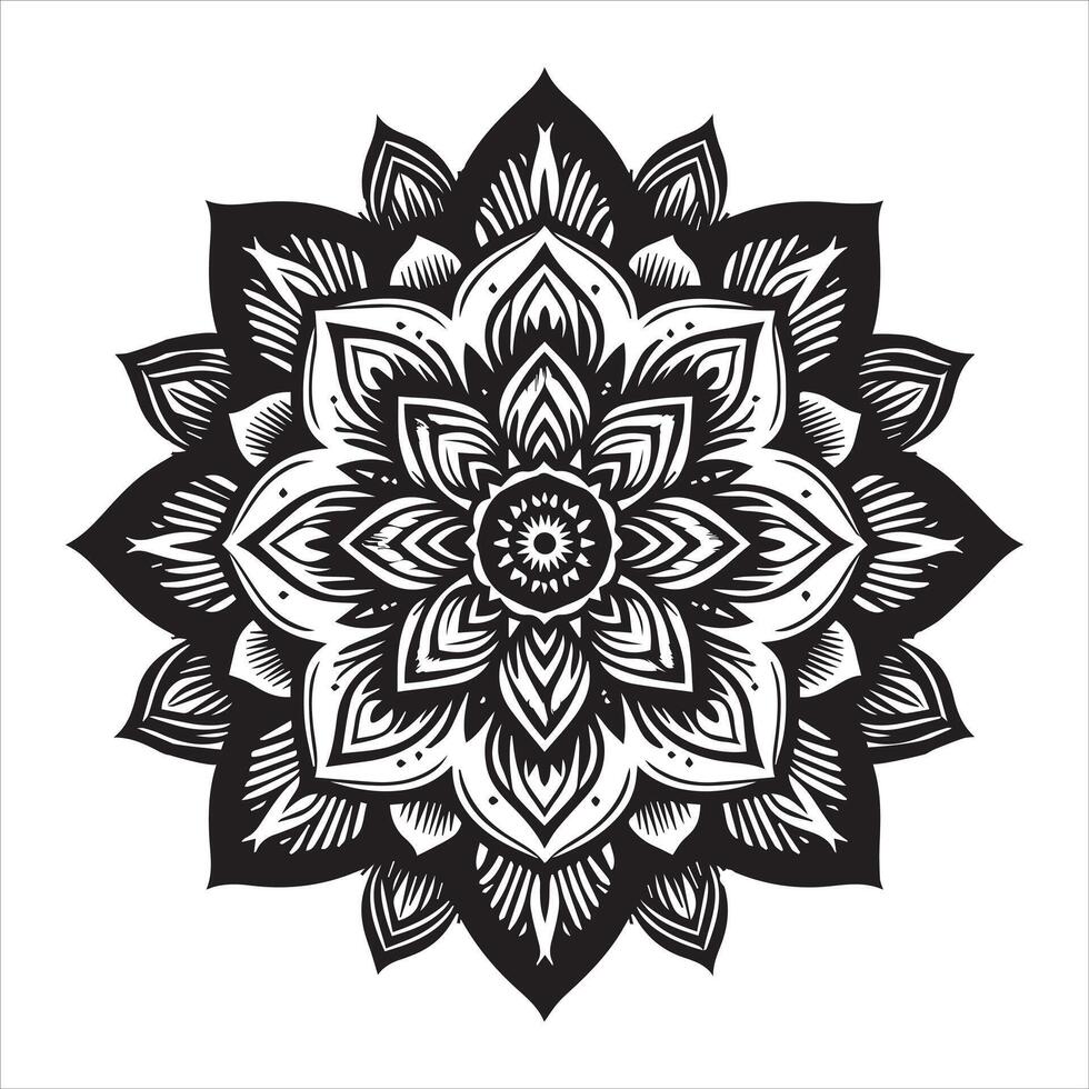 Premium Mandala ClipArt Pattern for High-End Graphics vector
