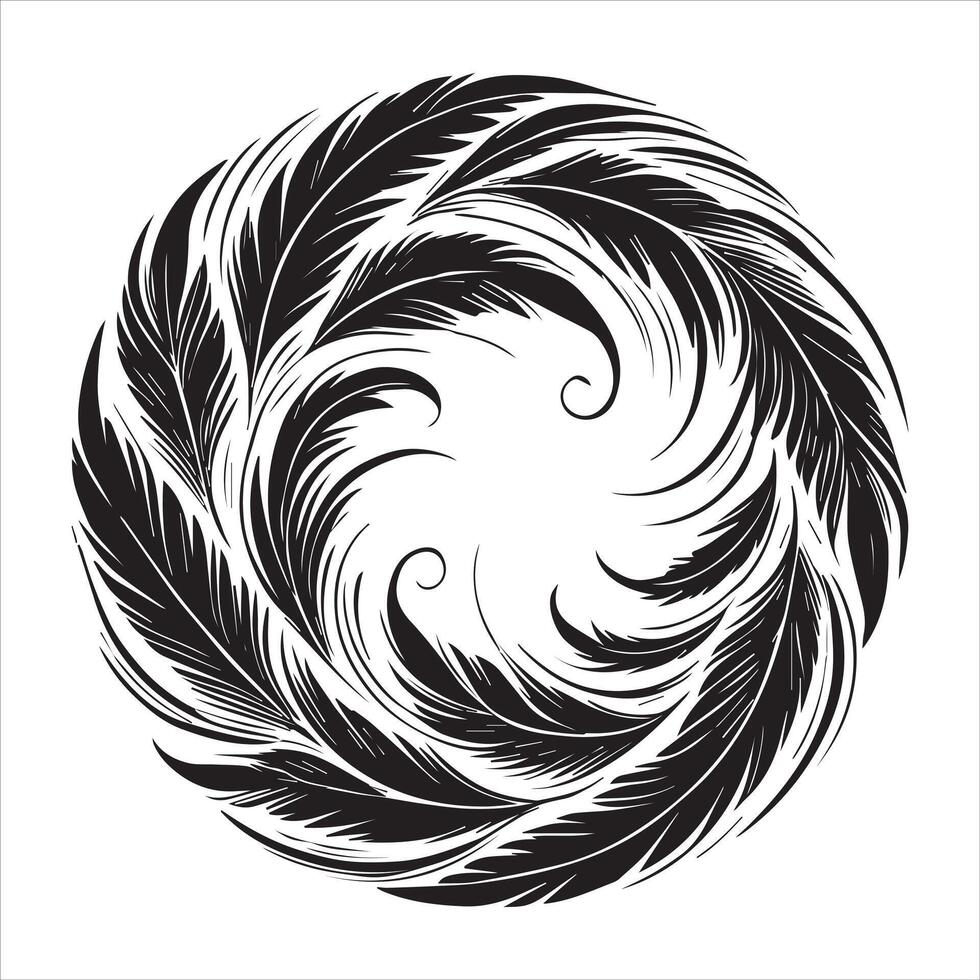 Sophisticated Mandala Ornament Design for Coloring Book vector