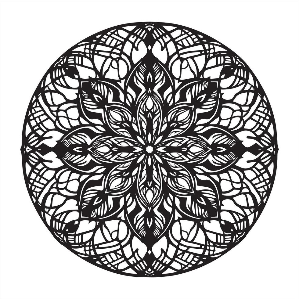 Stunning Ornamental Mandala ClipArt for Creative Works vector