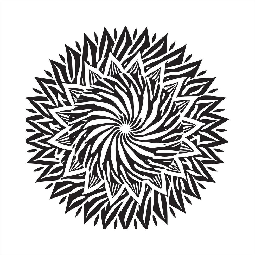 Luxury Mandala Pattern for High-End Adult Coloring Books vector
