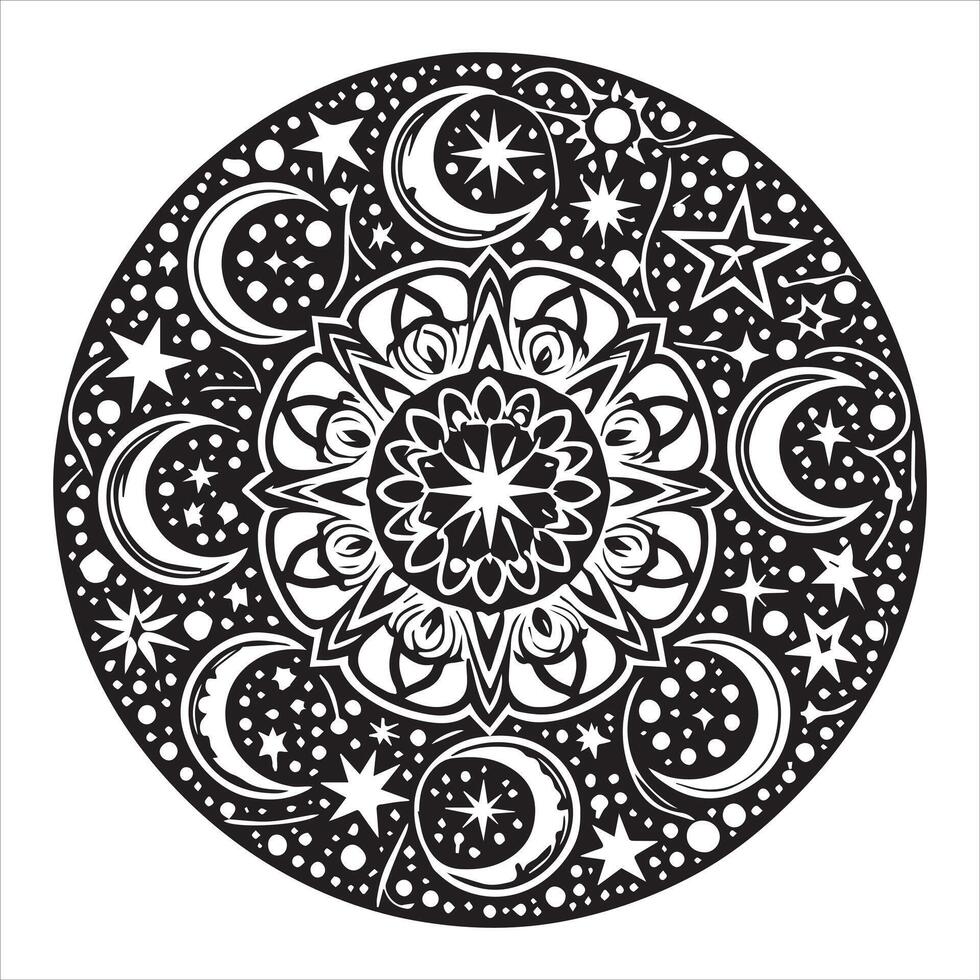 Creative Mandala Ornament Design for KDP Interiors vector