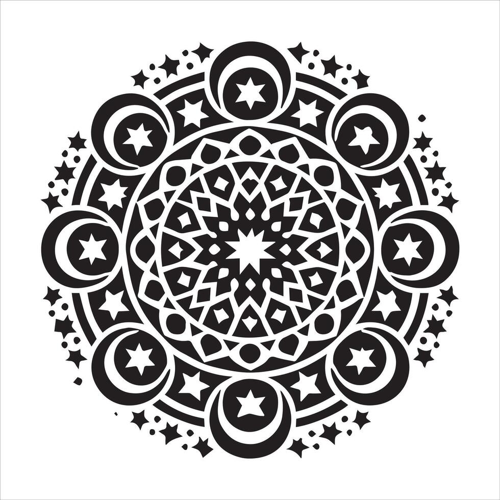 Opulent Mandala Design Clipart for Sophisticated Projects vector