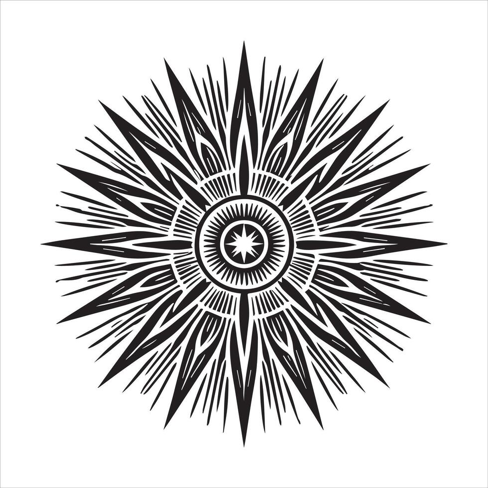 Decorative Mandala Pattern for KDP Interior Designs vector