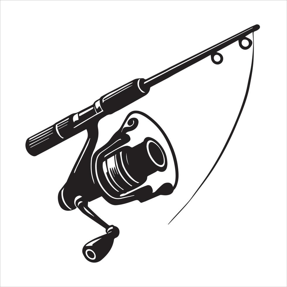 Fishing rod clipart design - Sport Equipment illustration vector