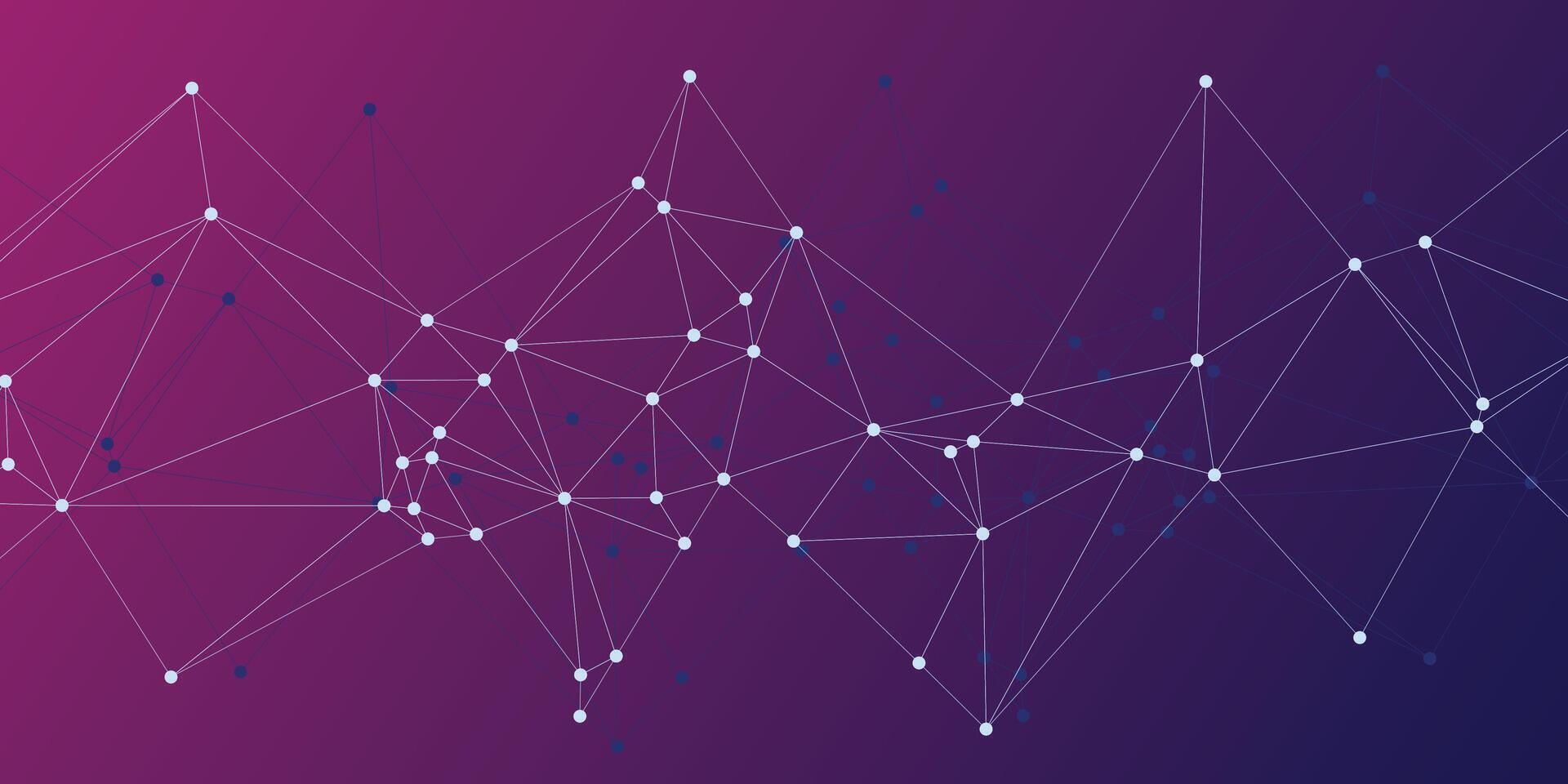 Template plexus for science and technology gradient background presentation. vector