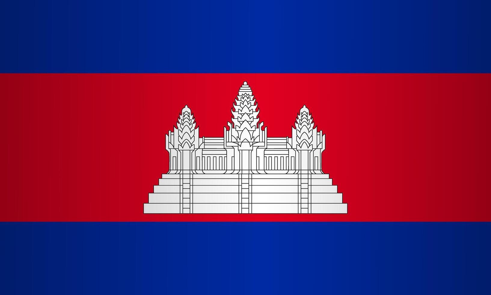 National flag of Cambodia element vector