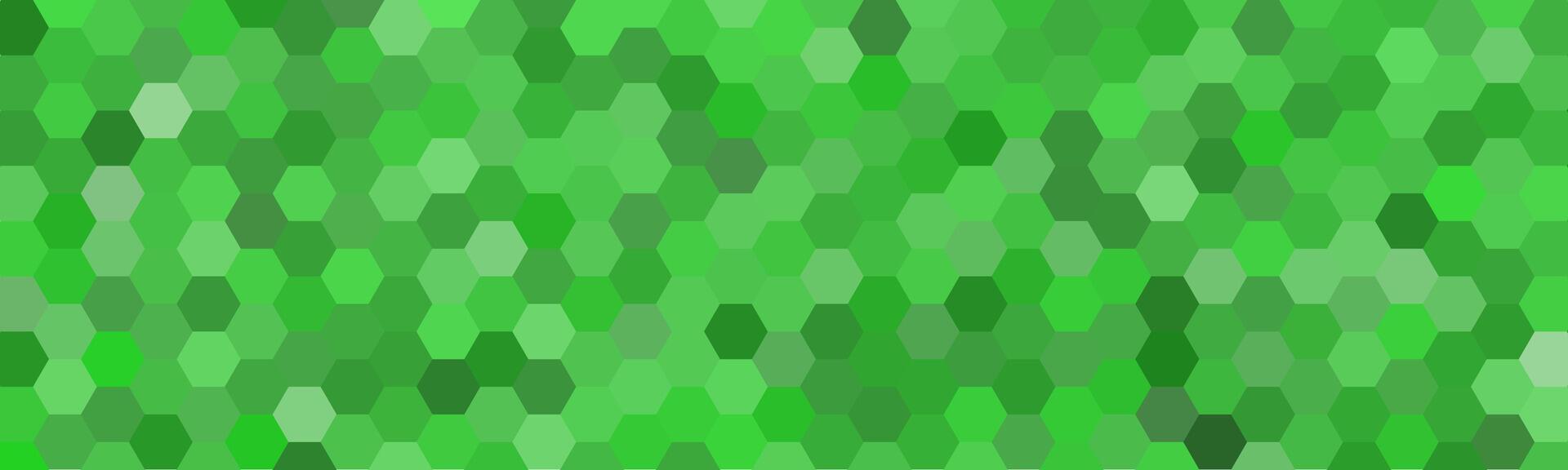 A vibrant green hexagonal pattern, perfect for nature-themed designs. The varying shades of green create a visually appealing and dynamic texture. vector