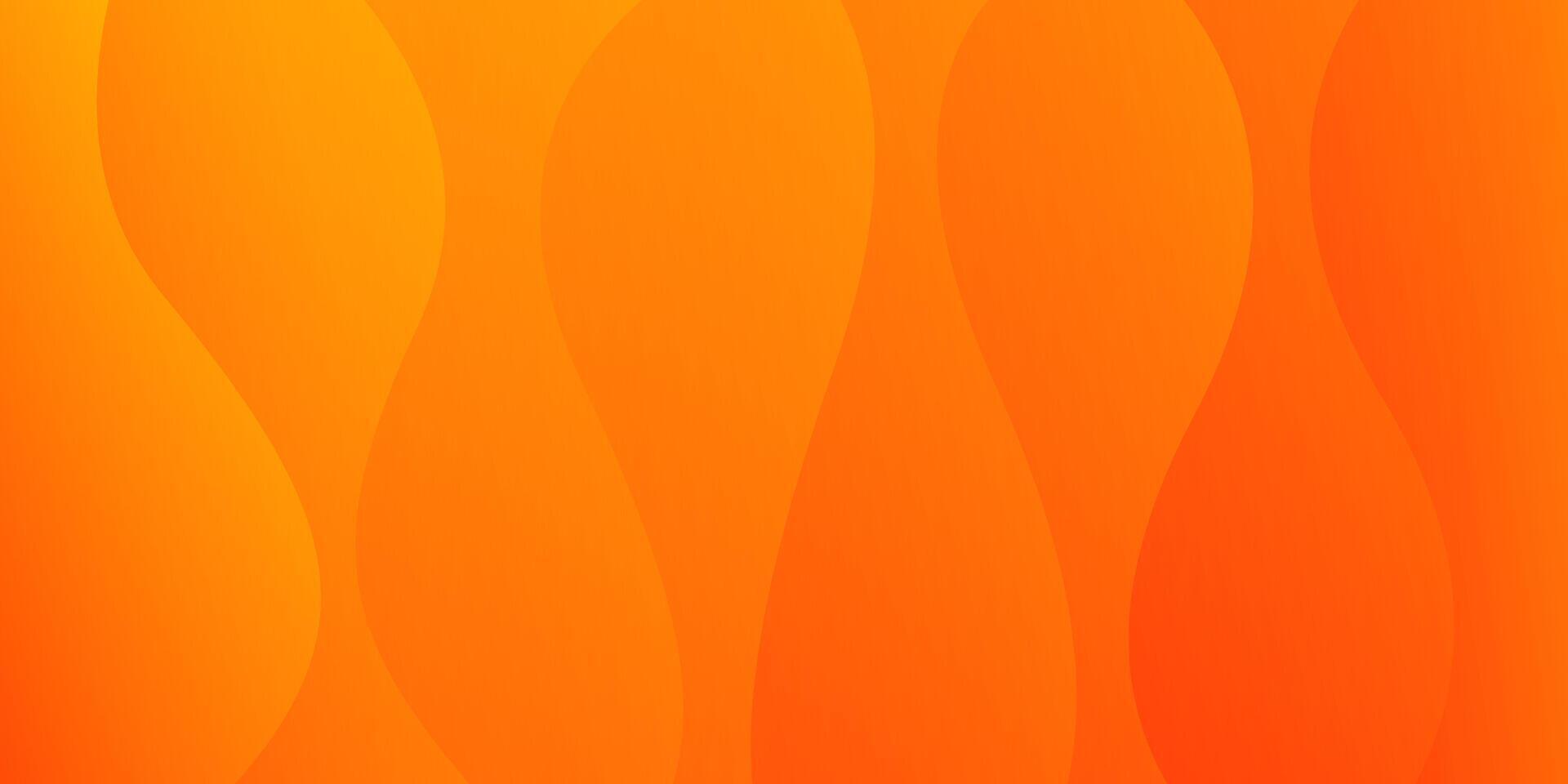 Orange wave background . Simple dynamic wallpaper vector