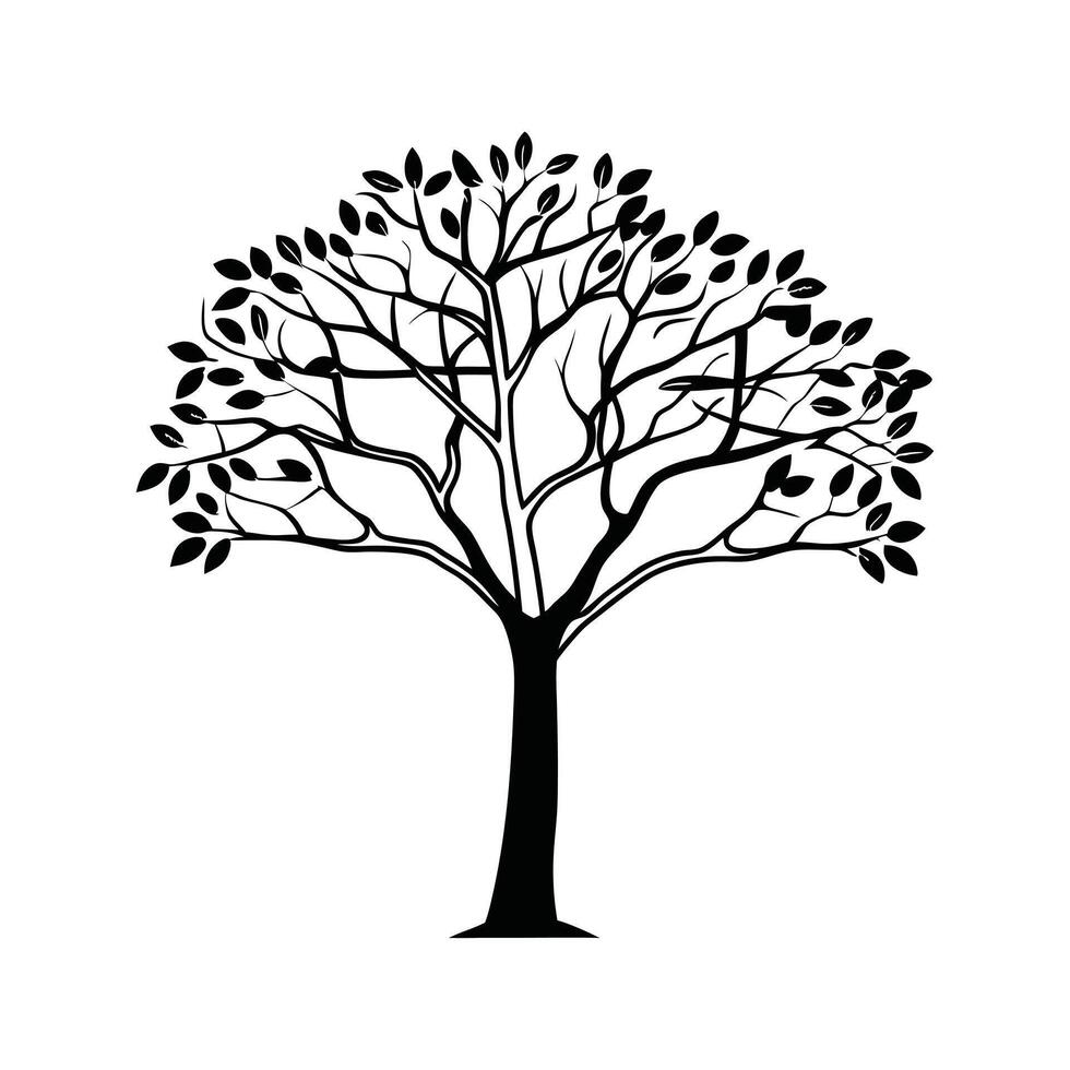 illustration of a majestic tree. vector