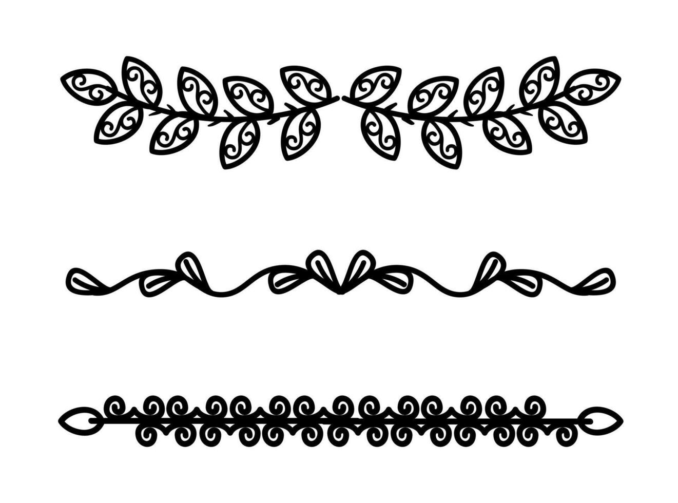 Frame border ornament. Decor line design pattern, flower luxury decoration. vector